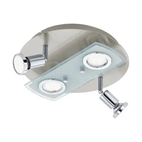 WALL LED PAWEDO1 2+ 2XGU10 NICKEL/CHROME EGLO - Аплици<<<Вътрешно осветление<<<Мебели и