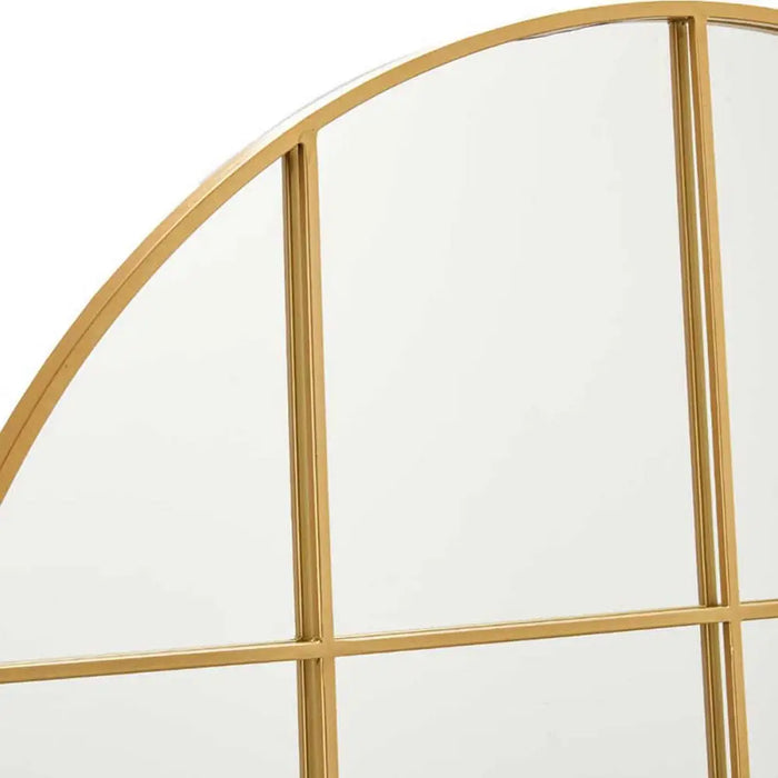 Wall mirror Circular Golden Metal (100 x 2,5 x 100 cm) - Декорация и Осветление<<<Дом