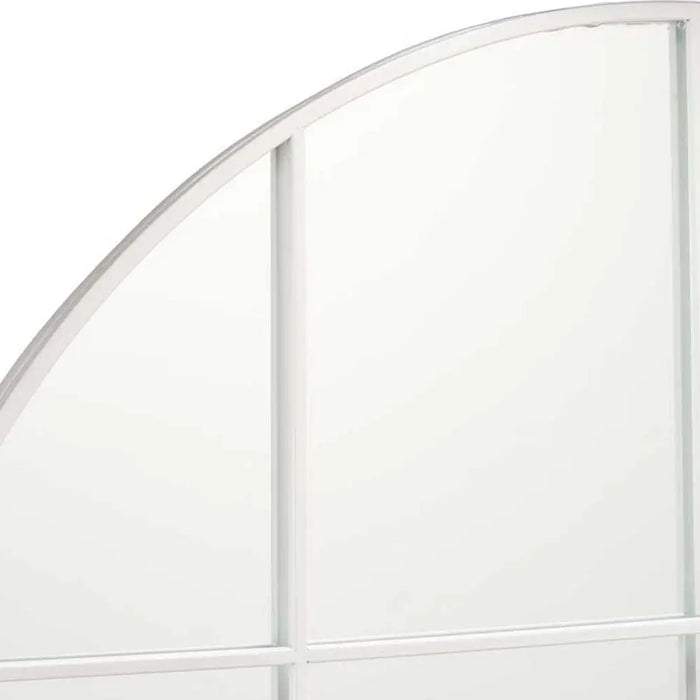 Wall mirror Circular Metal White (100 x 2,5 x 100 cm) - Декорация и Осветление<<<Дом