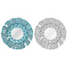 Wall mirror DKD Home Decor Blue White Coral Mediterranean 60 x 7 x 60 cm (2 Units) (2 Pieces) - Декорация и