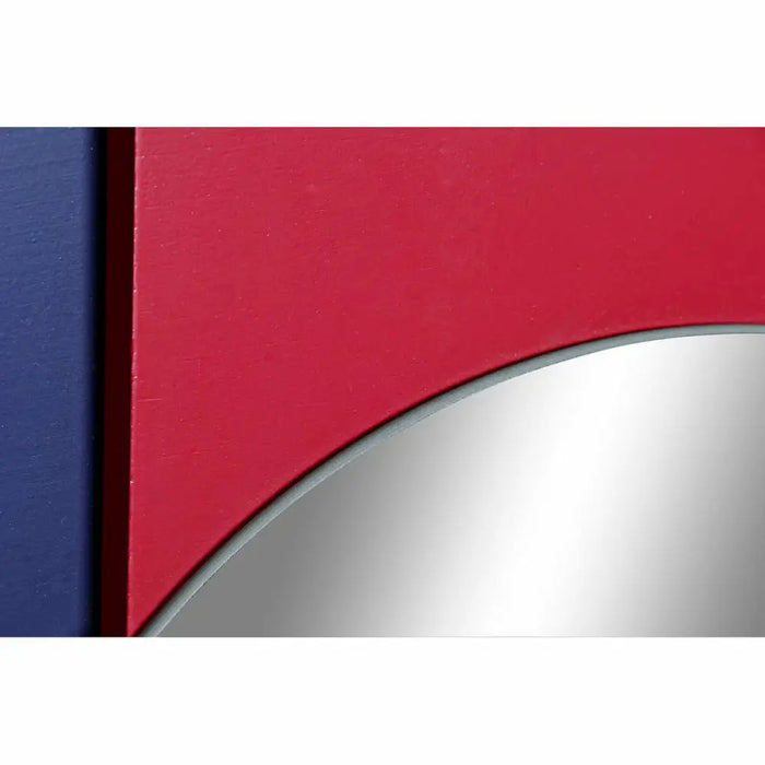 Wall mirror DKD Home Decor Blue White Red Turquoise Modern 46,5 x 2,5 x 45 cm (2 Units) - Декорация и Осветление<<<Дом
