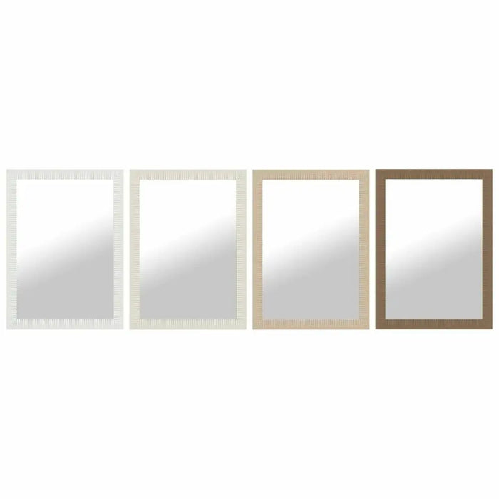Wall mirror DKD Home Decor Brown Black Dark grey Ivory 70 x 2 x 97 cm (4 Units) - Декорация и Осветление<<<Дом