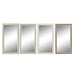 Wall mirror DKD Home Decor Crystal Brown White Dark grey PS Traditional 4 Units (36 x 2 x 66 cm) - Декорация и