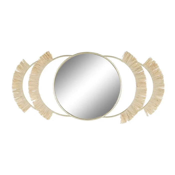 Wall mirror DKD Home Decor Golden Natural Fringe Boho 89 x 2 x 40 cm - Декорация и Осветление<<<Дом