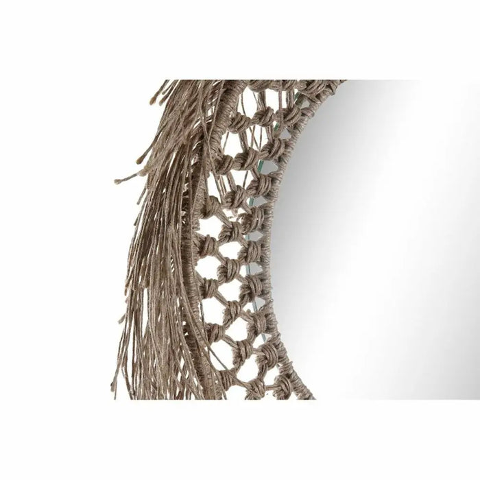 Wall mirror DKD Home Decor Natural Bali 60 x 4 x 60 cm - Декорация и Осветление<<<Дом