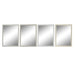 Wall mirror DKD Home Decor White Beige Grey 56 x 2 x 76 cm (4 Units) - Декорация и Осветление<<<Дом
