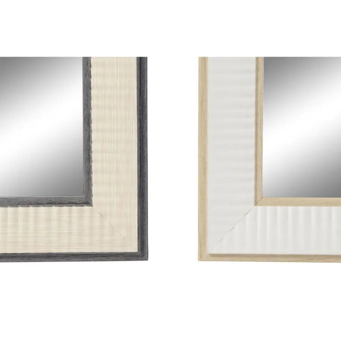 Wall mirror DKD Home Decor White Brown Grey 56 x 2 x 76 cm (4 Units) - Декорация и Осветление<<<Дом