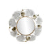 Wall mirror DKD Home Decor White Golden Leaf of a plant 93 x 7 x 93 cm - Декорация и Осветление<<<Дом