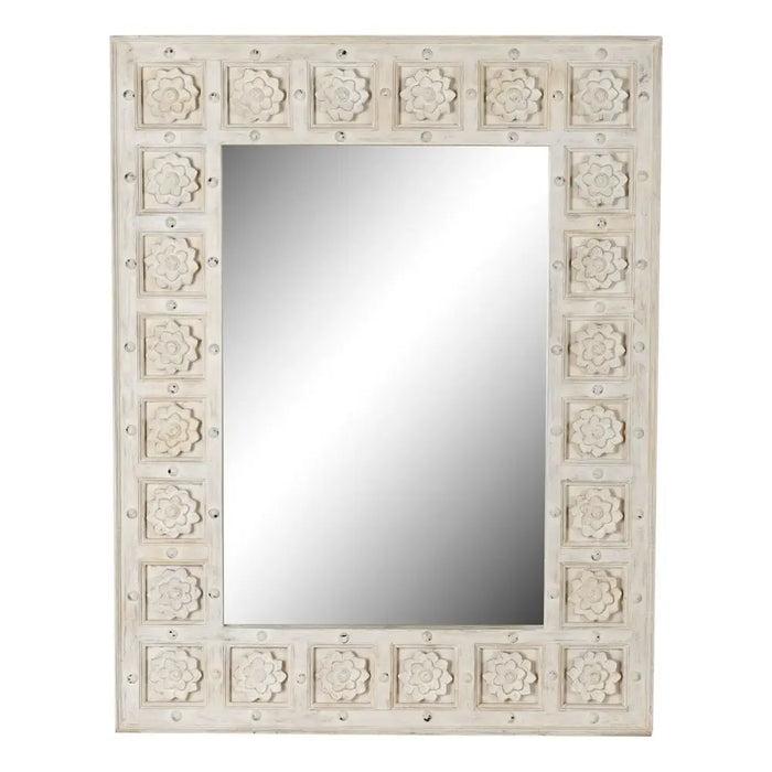 Wall mirror DKD Home Decor White Indian Man Stripped 93,5 x 4,7 x 120,3 cm - Декорация и Осветление<<<Дом
