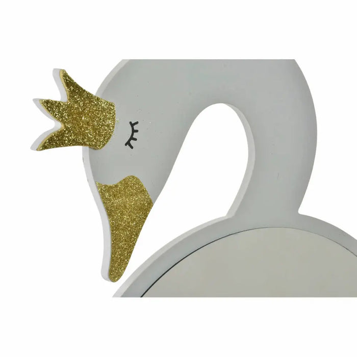 Wall mirror DKD Home Decor White Light Pink Children’s 43 x 4 x 30 cm (2 Units) (2 Pieces) - Декорация и