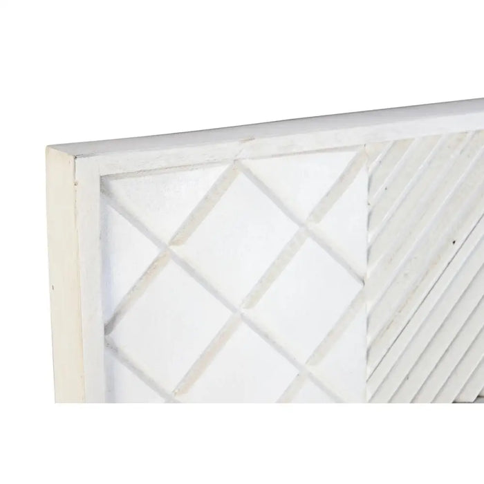 Wall mirror DKD Home Decor White Modern Rhombus 154 x 4 x 94 cm - Декорация и Осветление<<<Дом