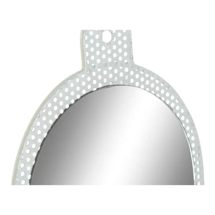 Wall mirror DKD Home Decor White Pink 22 x 1,5 x 40 cm (2 Units) - Декорация и Осветление<<<Дом