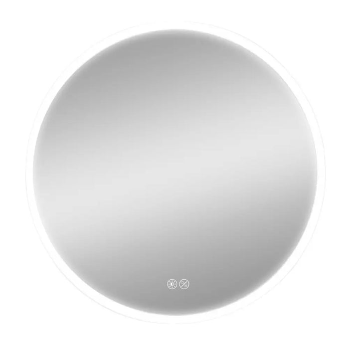 Wall mirror EDM 32436 20 W Ø 60 cm Transparent Aluminium Circular LED Light - Баня<<<Дом Градина<<<BigBuy&&&Аксесоари и