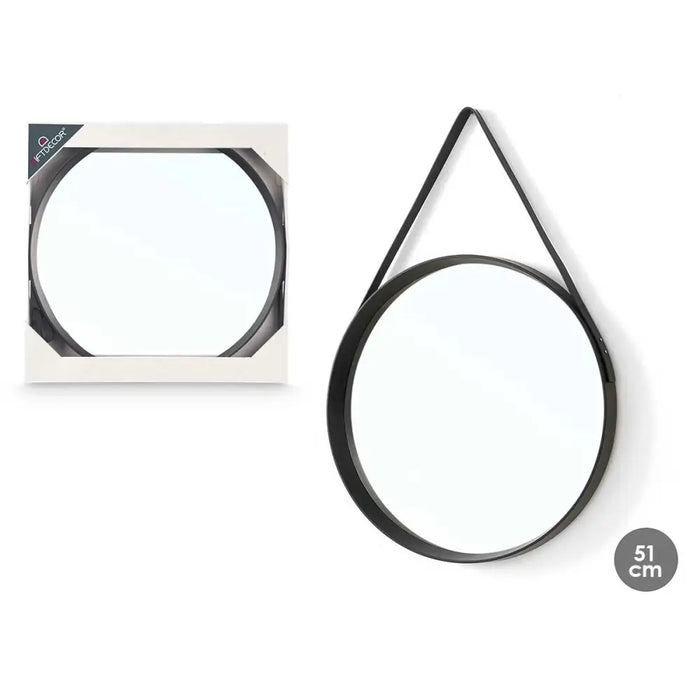 Wall mirror Gift Decor Black 51 x 4,5 x 76 cm (6 Units) - Декорация и Осветление<<<Дом