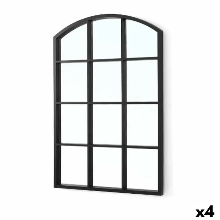 Wall mirror Gift Decor Black Window 50,5 X 2,5 X 76 cm (4 Units) - Огледала<<<Декорация и Осветление<<<Дом