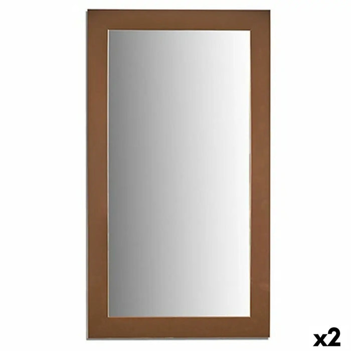 Wall mirror Gift Decor Golden 64,3 x 84,5 x 1,5 cm Rectangular (2 Units) - Декорация и Осветление<<<Дом
