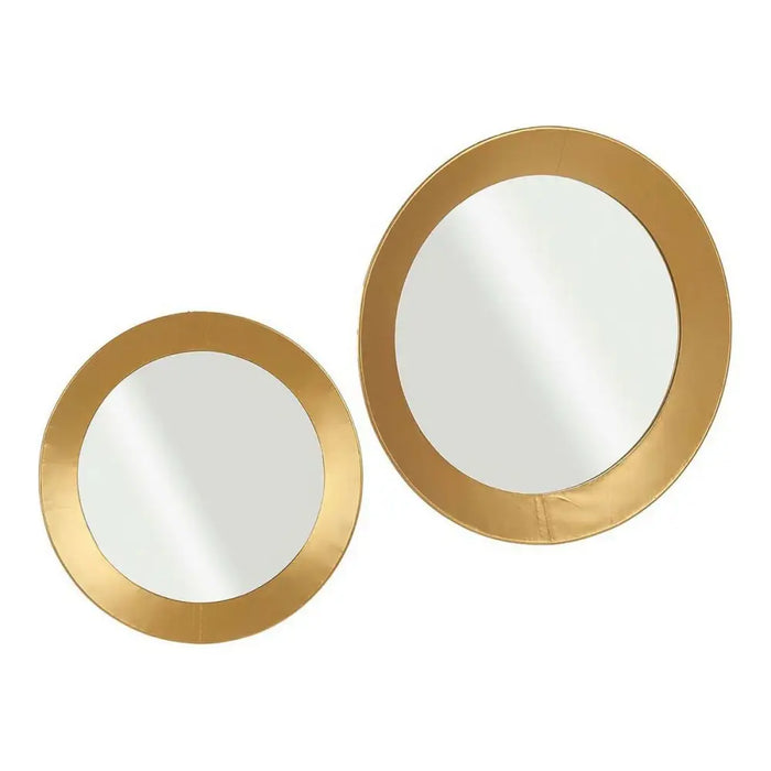 Wall mirror Gift Decor Golden 80 x 7,5 x 80 cm Circle (80 Pieces) - Декорация и Осветление<<<Дом