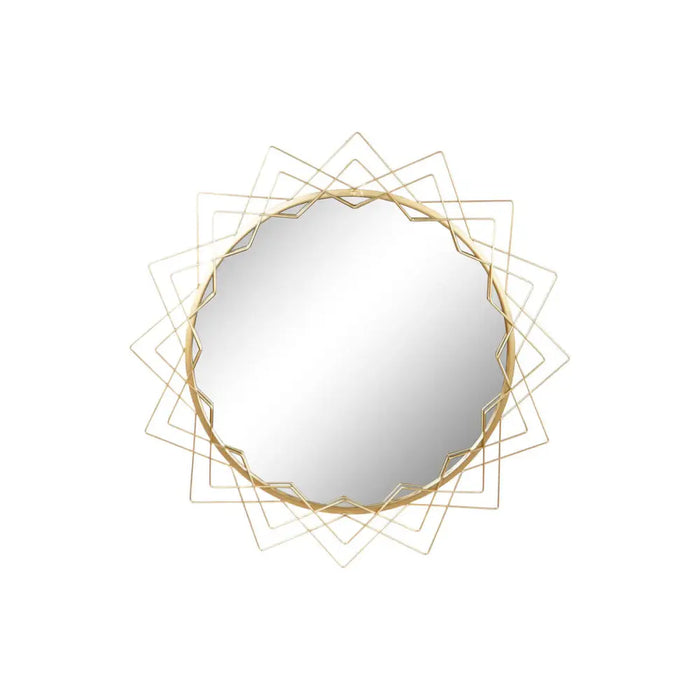 Wall mirror Home ESPRIT Golden 80 x 2,5 x 80 cm 80 x 2,50 x 80 cm - Декорация и Осветление<<<Дом