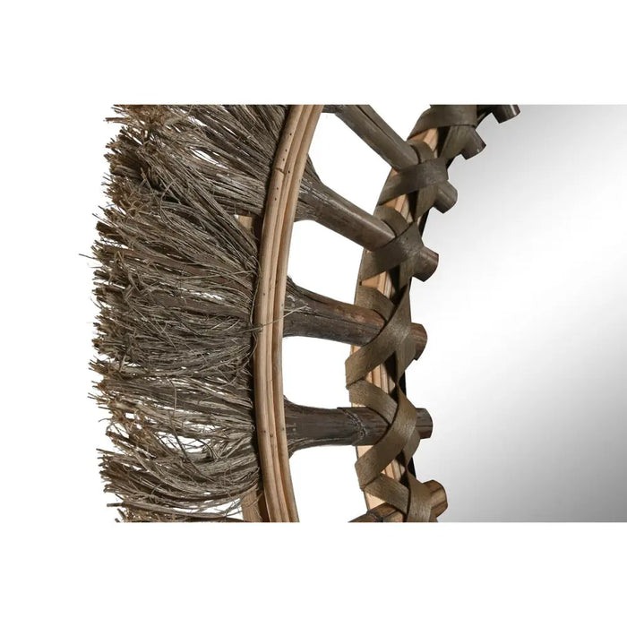 Wall mirror Home ESPRIT Natural Tropical 60 x 2,5 x 60 cm - Декорация и Осветление<<<Дом