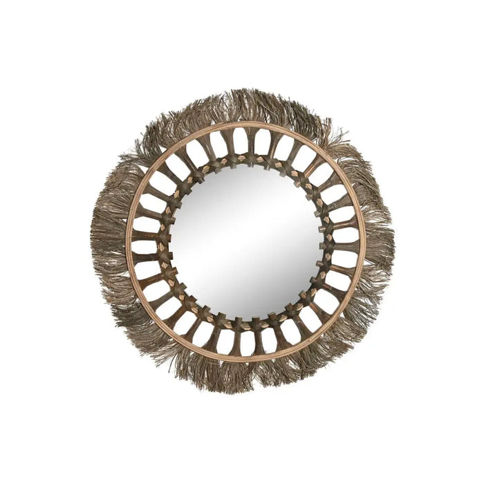 Wall mirror Home ESPRIT Natural Tropical 60 x 2,5 x 60 cm - Декорация и Осветление<<<Дом