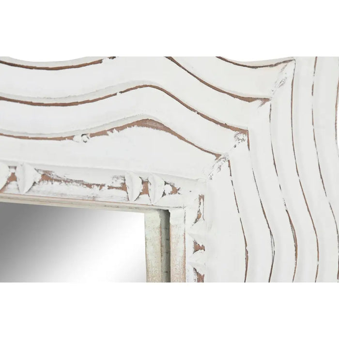 Wall mirror Home ESPRIT White Stripped Scandi 89 x 2,5 x 178 cm - Декорация и Осветление<<<Дом