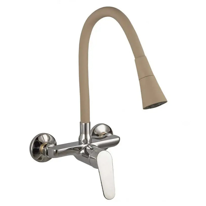 WALL MIXER FOR KITCHEN INTER CERAMIC LINNI BEIGE - Смесители за кухня<<<Кухня<<<Praktiker&&&Смесители за