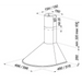 Wall-mounted canopy MAAN Mix 3 50 310 m3/h Satin - Cooker hoodsAGD-OKA<<<Home Appliance - ProductsAGD<<<ActionPL