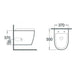 WALL-MOUNTED TOILET WITH BIDET DAISY INTER CERAMIC 3755W - Тоалетни чинии<<<Санитарна керамика и