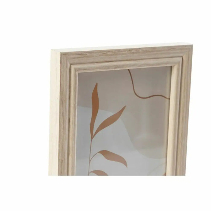 Wall photo frame DKD Home Decor 32,5 x 1,5 x 45 cm Crystal Natural Brown Modern MDF Wood - Декорация и Осветление<<<Дом
