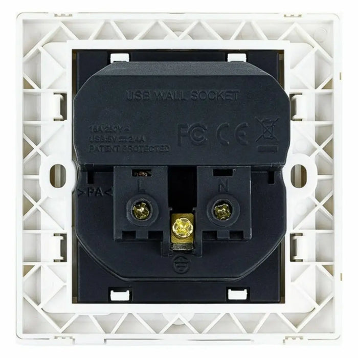 Wall Plug with 2 USB Ports TooQ 10.35.0010 5V/2.4A White 2,4 A - Компютър Мрежи и компоненти<<<Компютри|