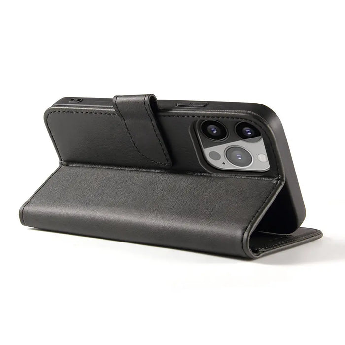 Wallet Case with Stand for iPhone 15 Pro Magnet Case - Black - Cell phone cases and covers<<<HurtelXML