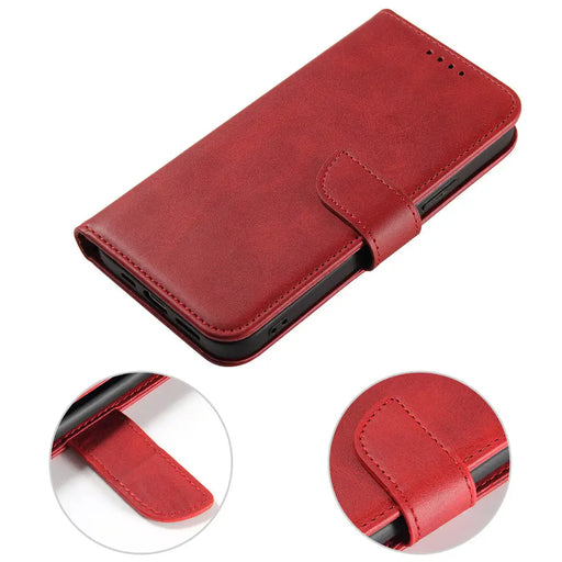 Wallet Case with Stand for iPhone 15 Pro Max Magnet Case - Red - Cell phone cases and covers<<<HurtelXML