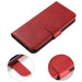 Wallet Case with Stand for iPhone 15 Pro Max Magnet Case - Red - Cell phone cases and covers<<<HurtelXML