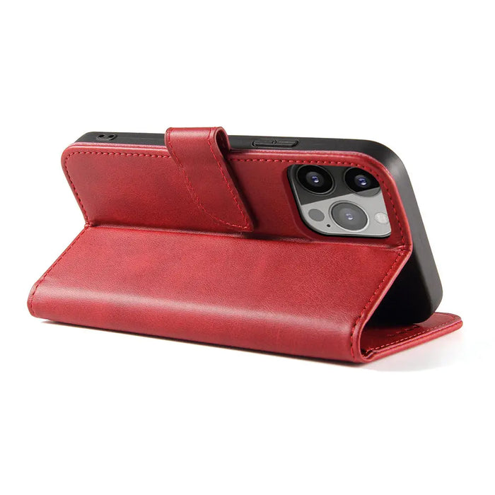 Wallet Case with Stand for iPhone 15 Pro Max Magnet Case - Red - Cell phone cases and covers<<<HurtelXML