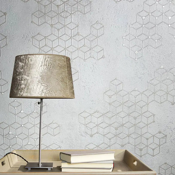 WALLPAPER VINYL FIGURES LIGHT GRAY - Тапети<<<Тапети и фототапети<<<Мебели и интериор<<<Praktiker&&&Тапети<<<Тапети и