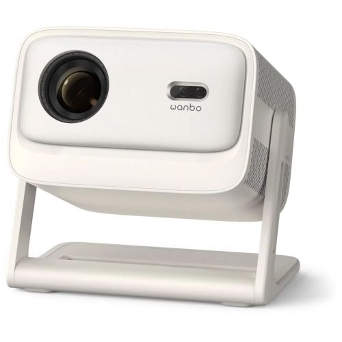 Wanbo Projector Vali 1 Pro 1080P FHD with Android 14, 900 ANSI, 200 Gimbal, White EU
