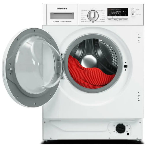 Washer - Dryer Hisense WD3M841BWIES 1400 rpm 8 kg - Почистване Прахосмукачки И Гладене<<<Дом Градина<<<BigBuy&&&Сушилни