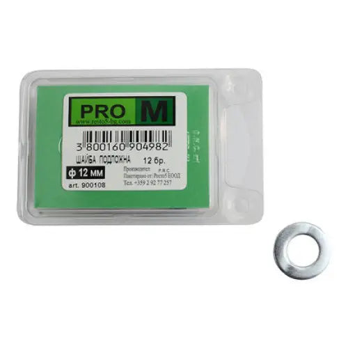 WASHERS 12 PCS. PRO M Ф12 MM - Болтове и гайки<<<Винтове и болтови съединения<<<Инструменти и железария<<<Praktiker