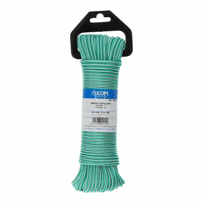 Washing Line EDM 87912 White Green polypropylene 4,5 mm x 25 m Braiding - Почистване Прахосмукачки И Гладене<<<Дом