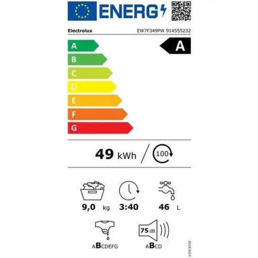 Washing machine ELECTROLUX EW7F349PW 9 kg 1400 rpm. - Перални с предно зареждане<<<Перални<<<Едра бяла
