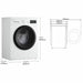 Washing machine LG 1400 rpm 8 kg - Почистване Прахосмукачки И Гладене<<<Дом Градина<<<BigBuy&&&Сушилни ютии и