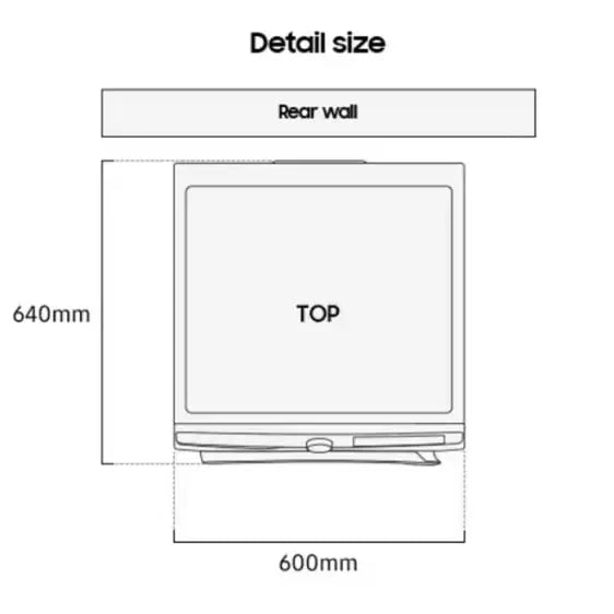 Washing machine SAMSUNG WW90DG6U25LKU4 9 kg Wi-Fi class A 1400 rpm. - Перални с предно зареждане<<<Перални<<<Едра бяла
