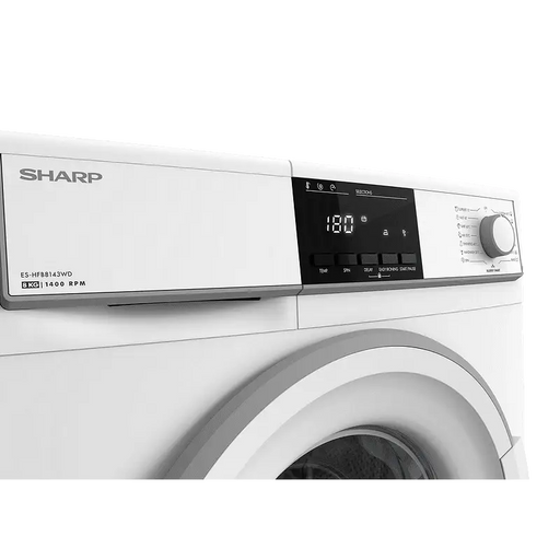 Washing machine Sharp ES-HFB8143WD*** 1400 rpm 8.00 kg D White - Перални<<<Домакински