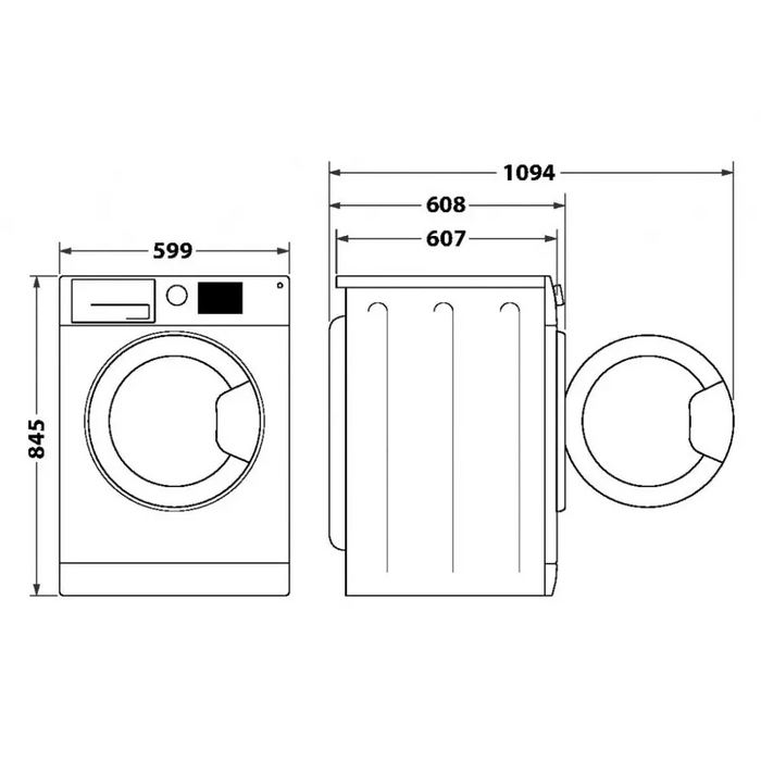 Washing machine WHIRLPOOL Supreme Silence W6X W845WB EE 8 kg 1400 rpm. - Перални<<<Перални и Сушилни