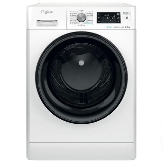 Washing machine with dryer WHIRLPOOL FFWDB 864349 BV EE 8/6 kg FreshCare+ 1400 rpm. - Перални със