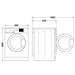 Washing machine with dryer WHIRLPOOL FFWDB 976258 SV EE 9/7 kg FreshCare+ 1600 rpm. - Перални със