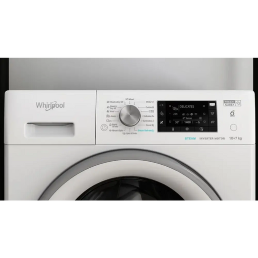 Washing machine with dryer Whirlpool FFWDD 1076258 SV EE 1600 rpm 10.00 kg 7 kg E White - Перални със сушилни<<<Перални