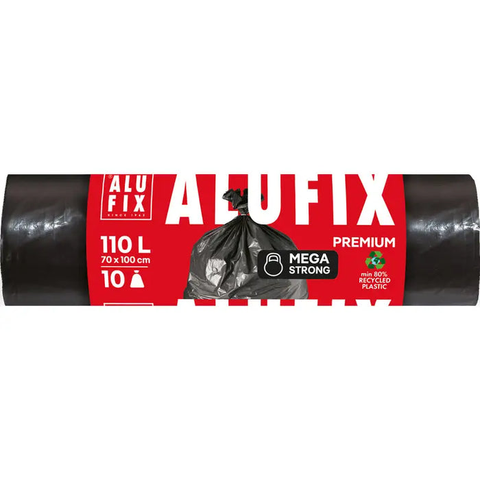 WASTE BAGS 110L 10 PCS ALUFIX MEGA STRONG - Кошове и торби за отпадъци<<<Домашни потреби<<<Кухня<<<Praktiker