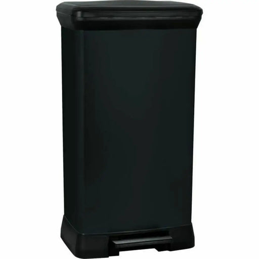 Waste bin Curver Black 50 L Metal Plastic - Почистване Прахосмукачки И Гладене<<<Дом Градина<<<BigBuy&&&Други продукти