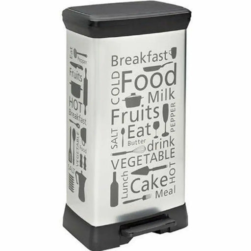 Waste bin Curver CEN-45916 Silver Metal 50 L - Почистване Прахосмукачки И Гладене<<<Дом Градина<<<BigBuy&&&Други
